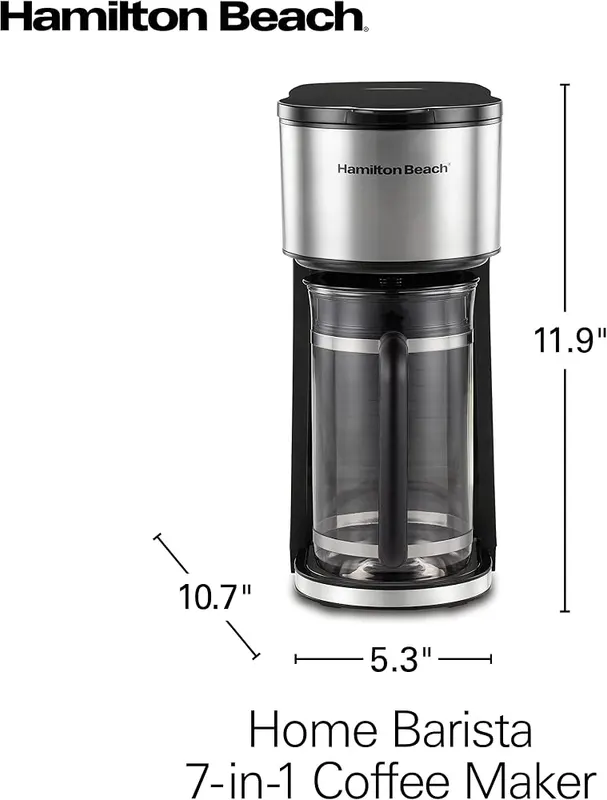 Hamilton Beach Home Barista 7-in-1 Small Coffee Maker – product photo 7 of 8