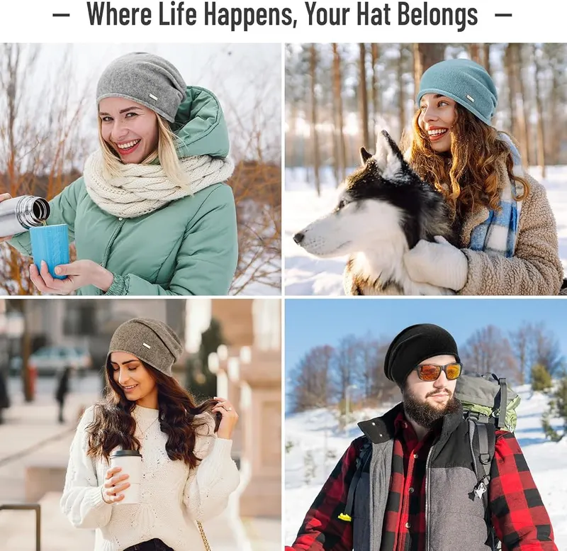 HAMUNI 100% Wool Beanie – 13 color options