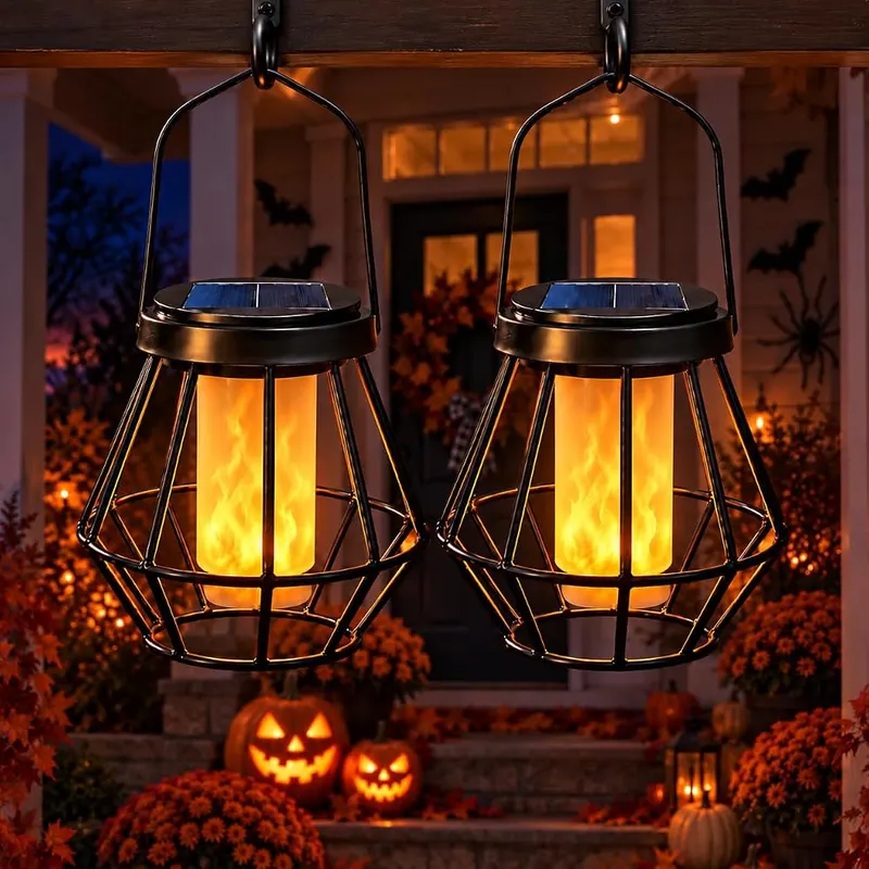 Hansang Solar Lantern Outdoor Lights in Black