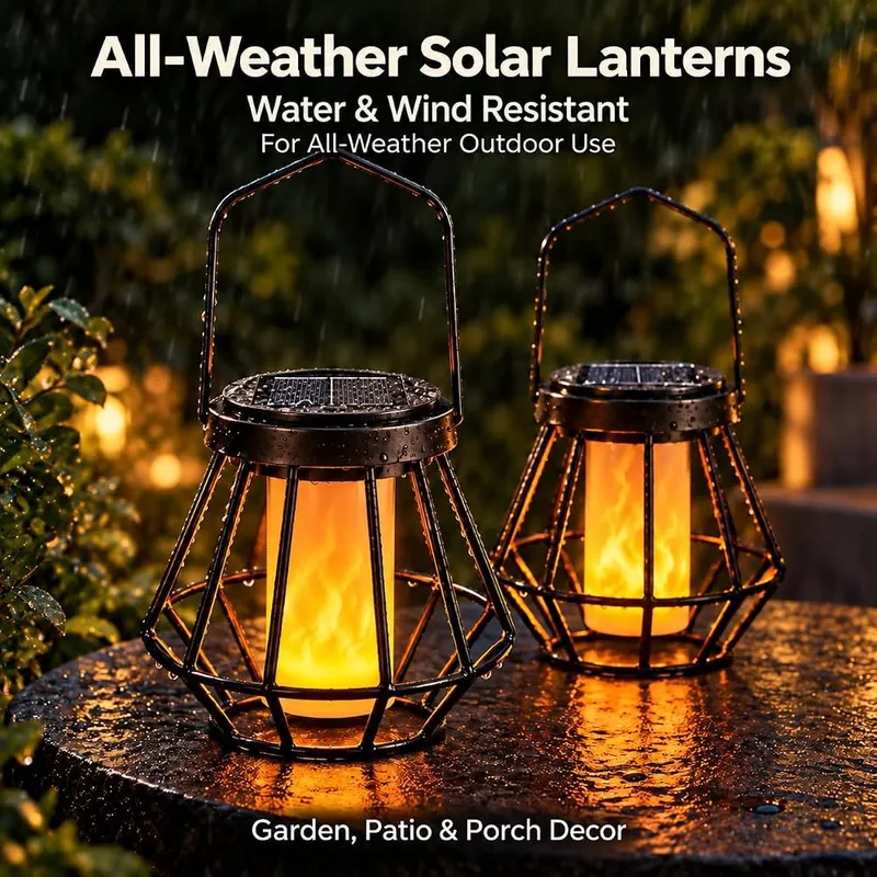 Hansang Solar Lantern Outdoor Lights – Solar Charging & Automatic On/Off