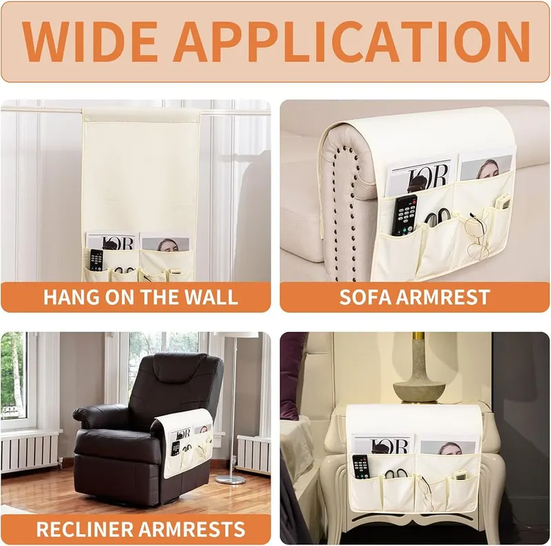 HAOMAIJIA Sofa Armrest Organizer – Easy to Install