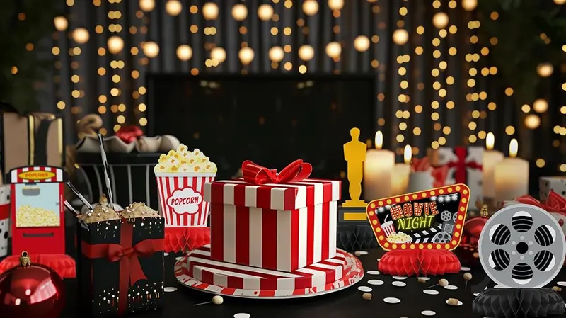 HaPiBiDesign Movie Night Birthday Party Decorations – Quick and Easy Setup