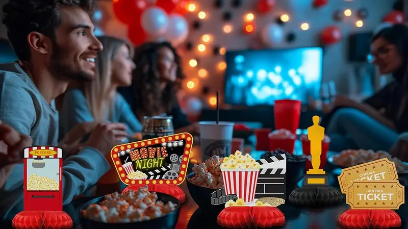 HaPiBiDesign Movie Night Birthday Party Decorations – product photo 7 of 7