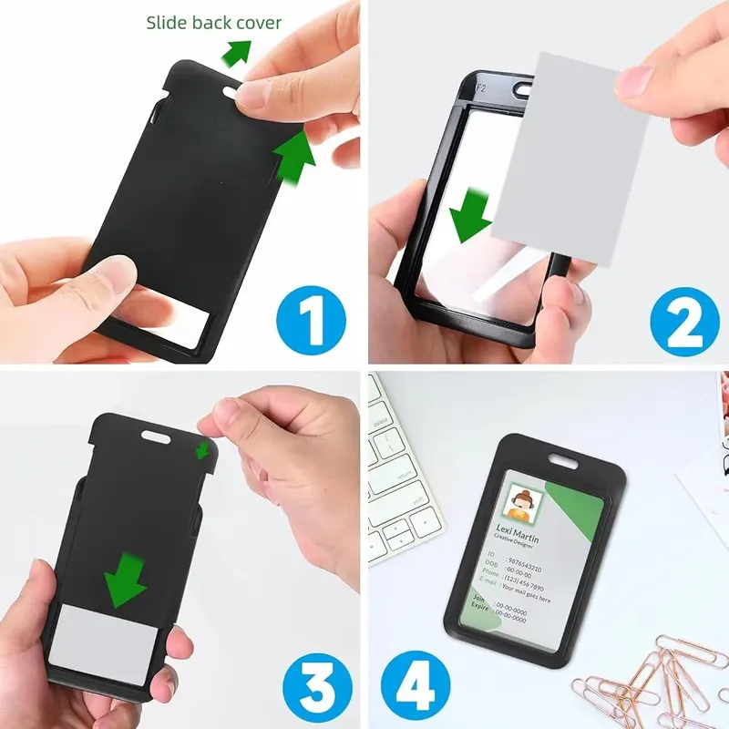 happyhbt 5 Pcs ID Badge Holder – Daily Used