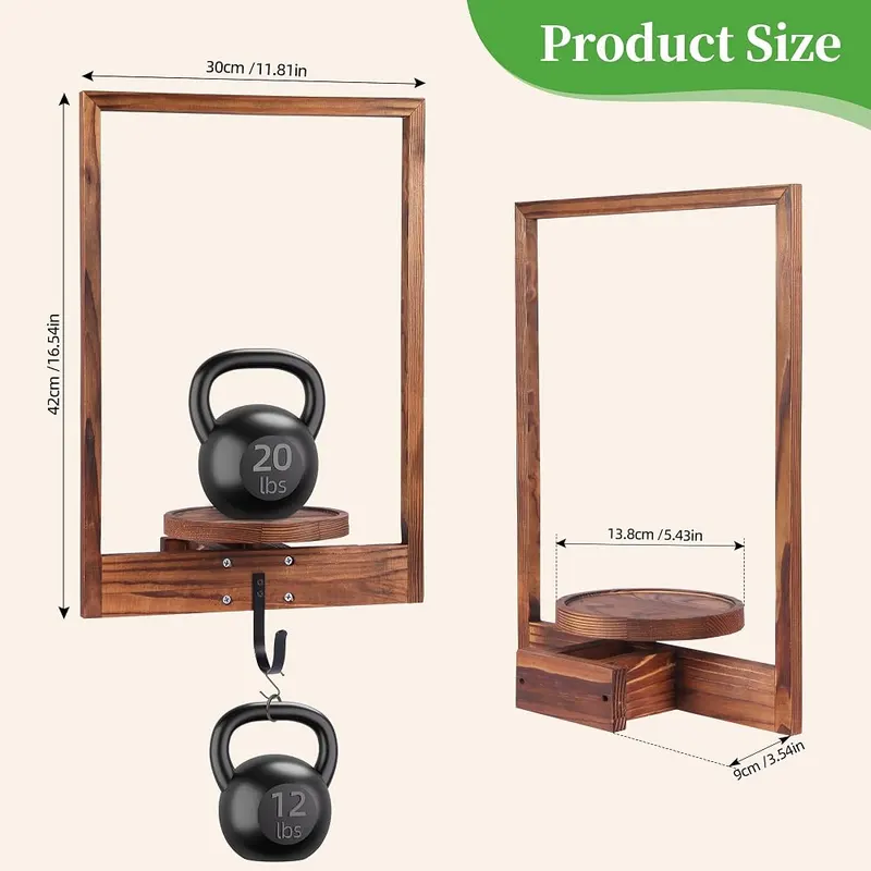 HarmonyHome 3 Pack Solid Wood Hanging Planters – Convenient three pack set