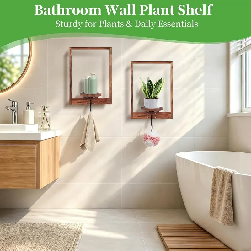HarmonyHome 3 Pack Solid Wood Hanging Planters – product photo 8 of 9