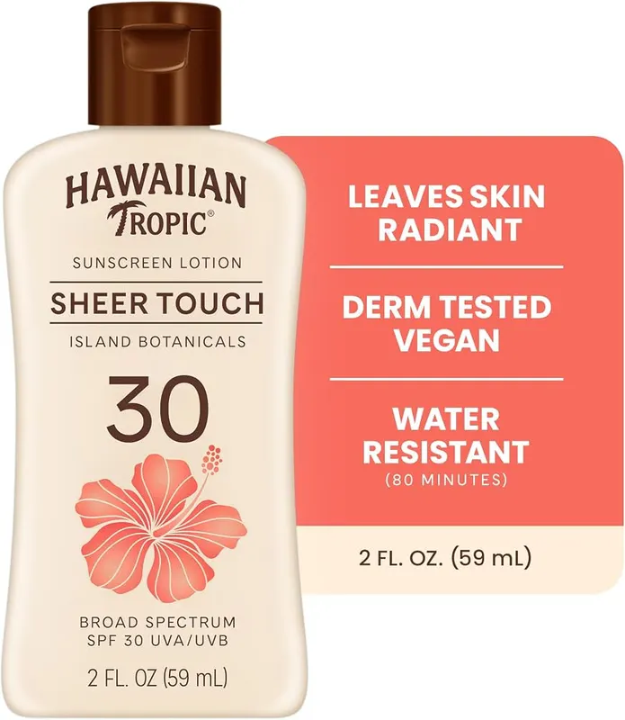 Hawaiian Tropic Sheer Touch Lotion – HAWAIIAN TROPIC SUNSCREEN LOTION SPF 30 with