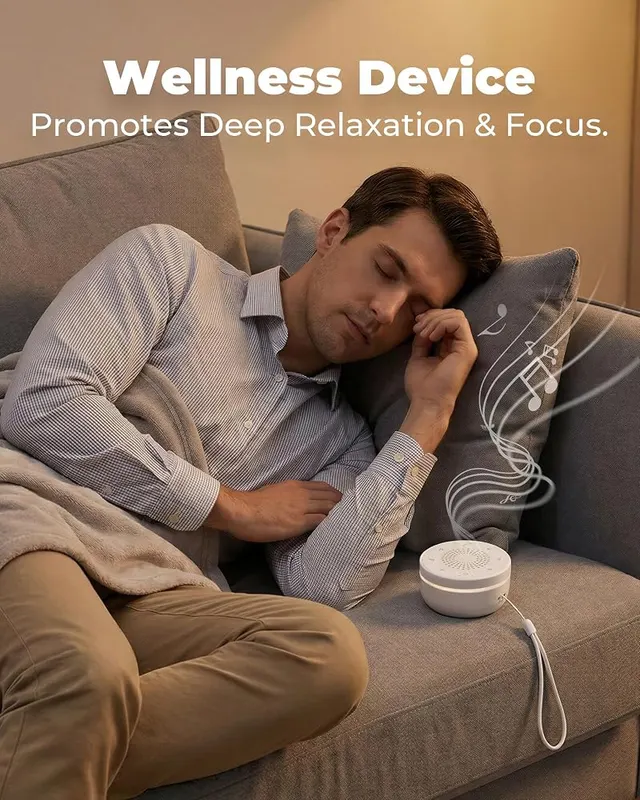 hazen Portable White Noise Machine – USB-C charging and lanyard
