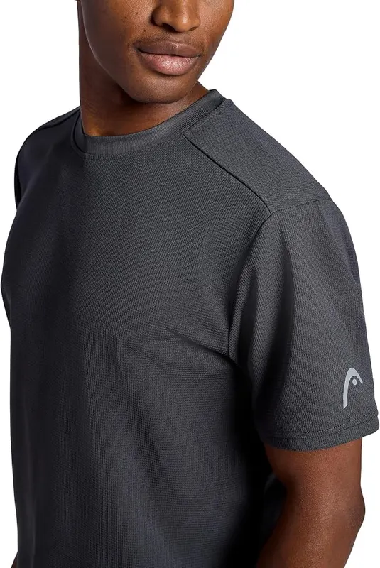 HEAD Men’s Elite Flex Short Sleeve Waffle – Waffle Texture