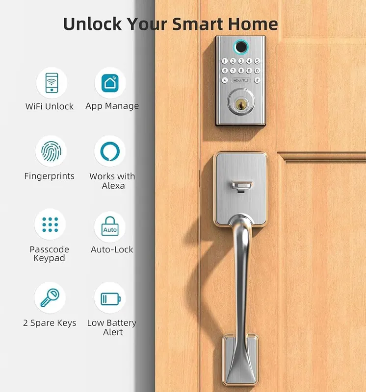 HEANTLE WiFi Smart Door Lock Set – product photo 9 of 9