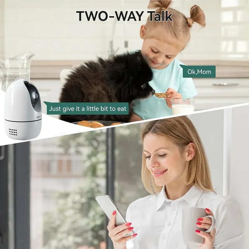 Heart Link Indoor Camera – Built in speaker for two way audio
