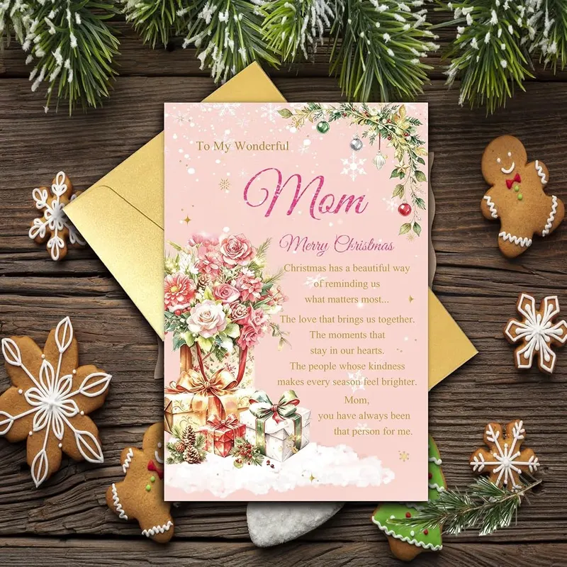 Heartwarm Christmas Card – Christmas card written for mom