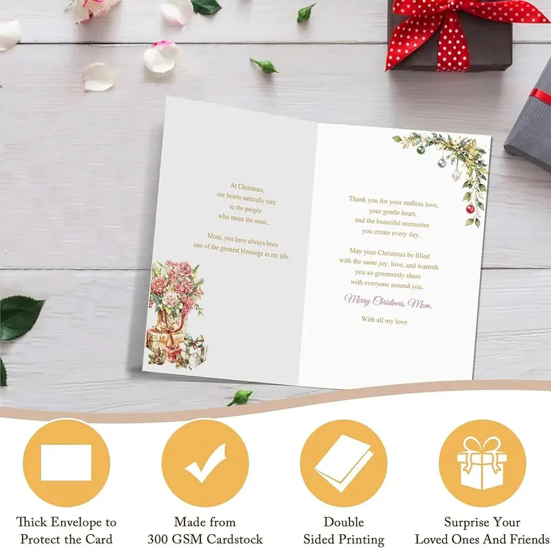 Heartwarm Christmas Card – Simple, easy gift card choice