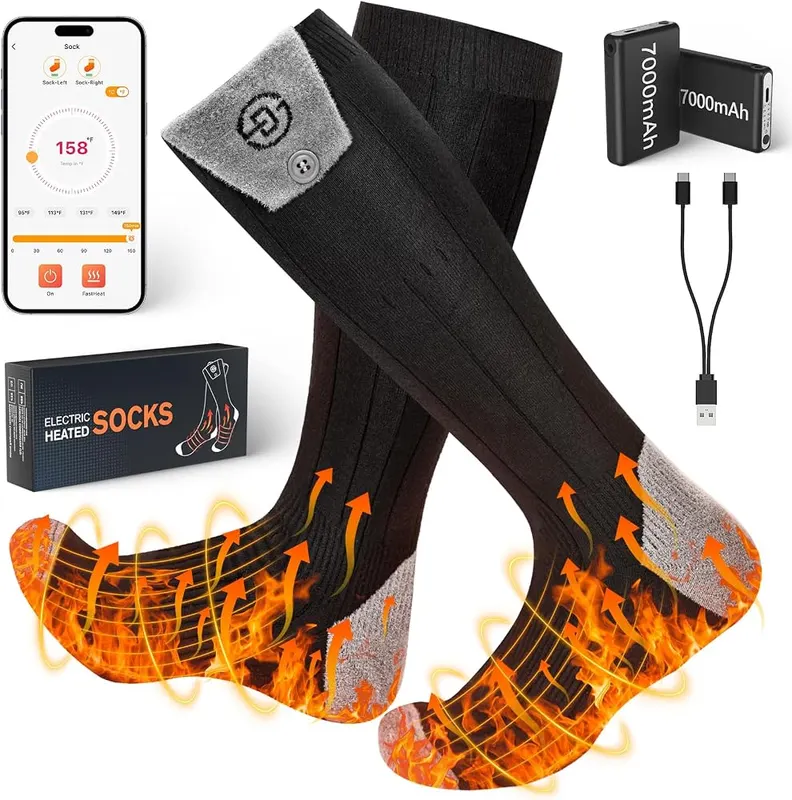 ChieAdt Heated Socks in Black