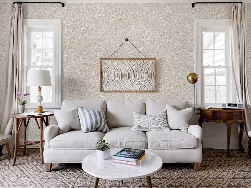 Heroad Peel and Stick Wallpaper Boho Beige – Thicken waterproof design