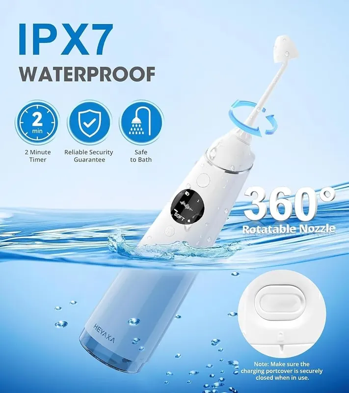 HEYAXA Portable Nasal Irrigator Handheld Neti Pot – Upgraded large detachable water reservoir