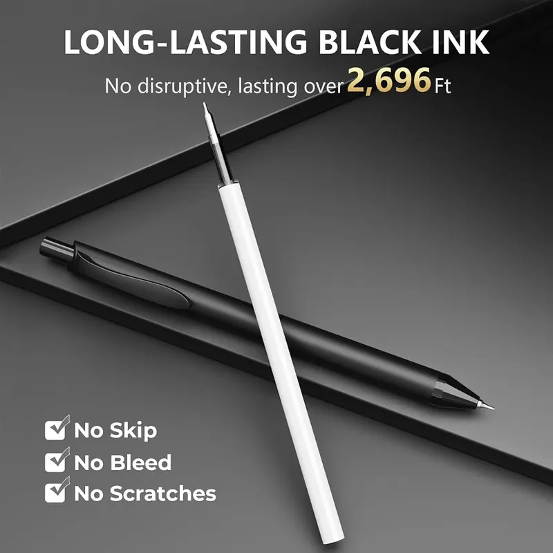 Hiacry 8 Pcs Gel Pens – 0.7MM Smooth Writing