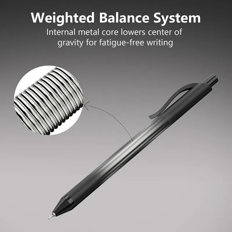 Hiacry 8 Pcs Gel Pens – Sleek Design for Journaling & Planning
