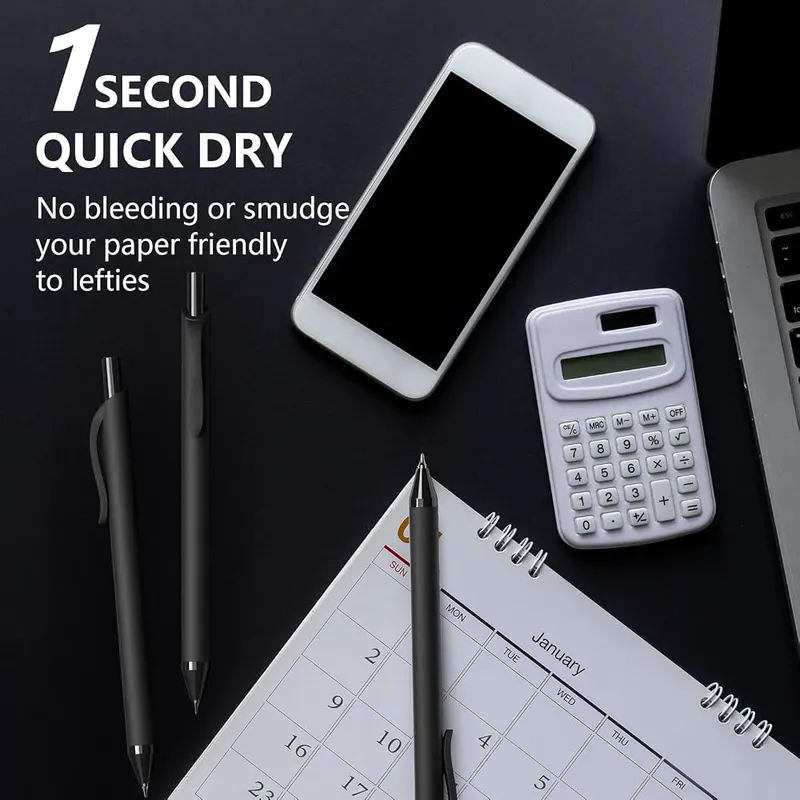 Hiacry 8 Pcs Gel Pens – Portable & Convenient Design