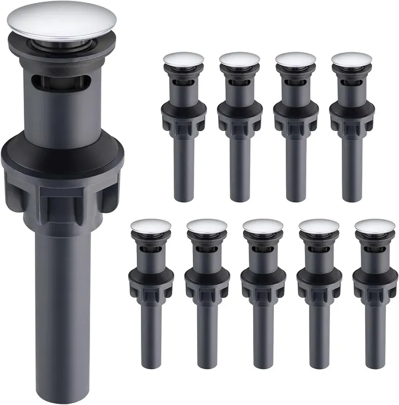 Hibbent 10 Pack Universal Bathroom Sink Drain