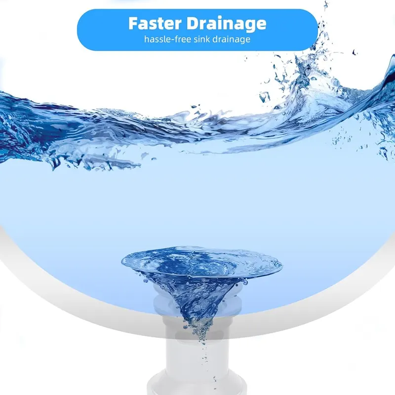 Hibbent 10 Pack Universal Bathroom Sink Drain – Anti-clogging Design