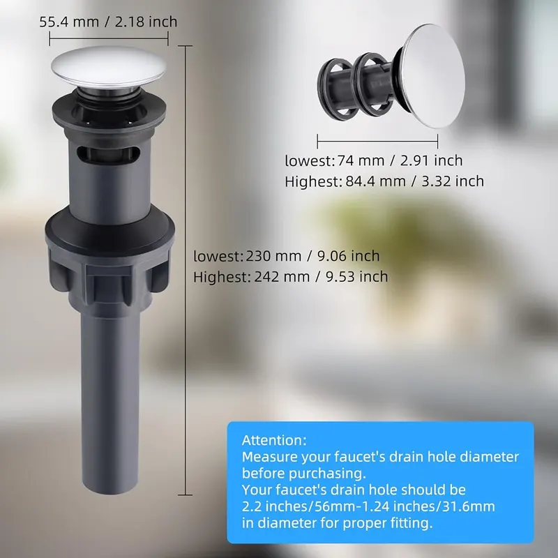 Hibbent 10 Pack Universal Bathroom Sink Drain – Absolutely Leak-proof
