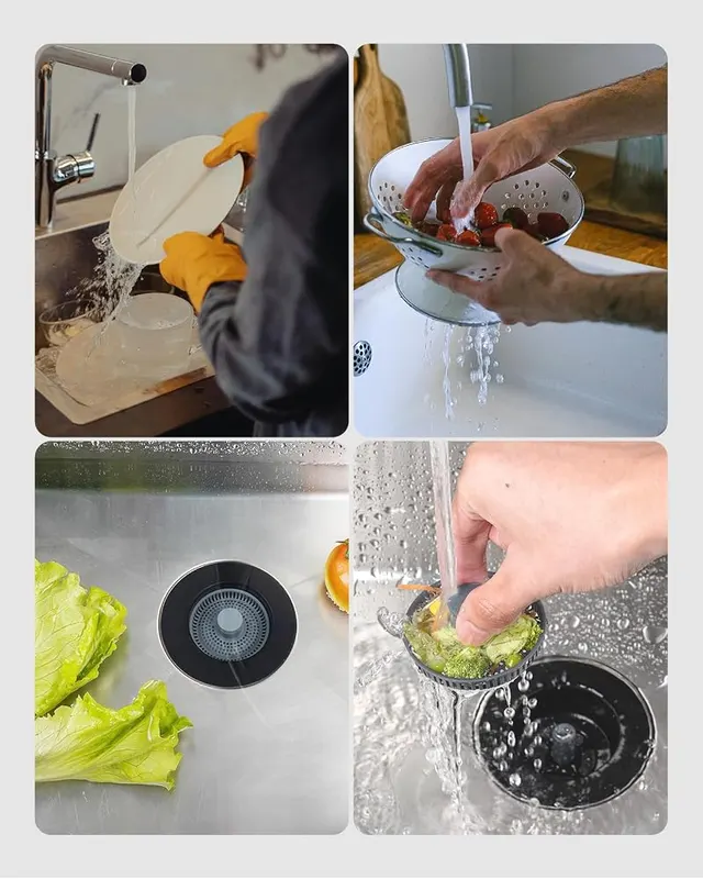 Hibbent 2 Pack Upgraded 3-in-1 Kitchen Sink – product photo 8 of 8