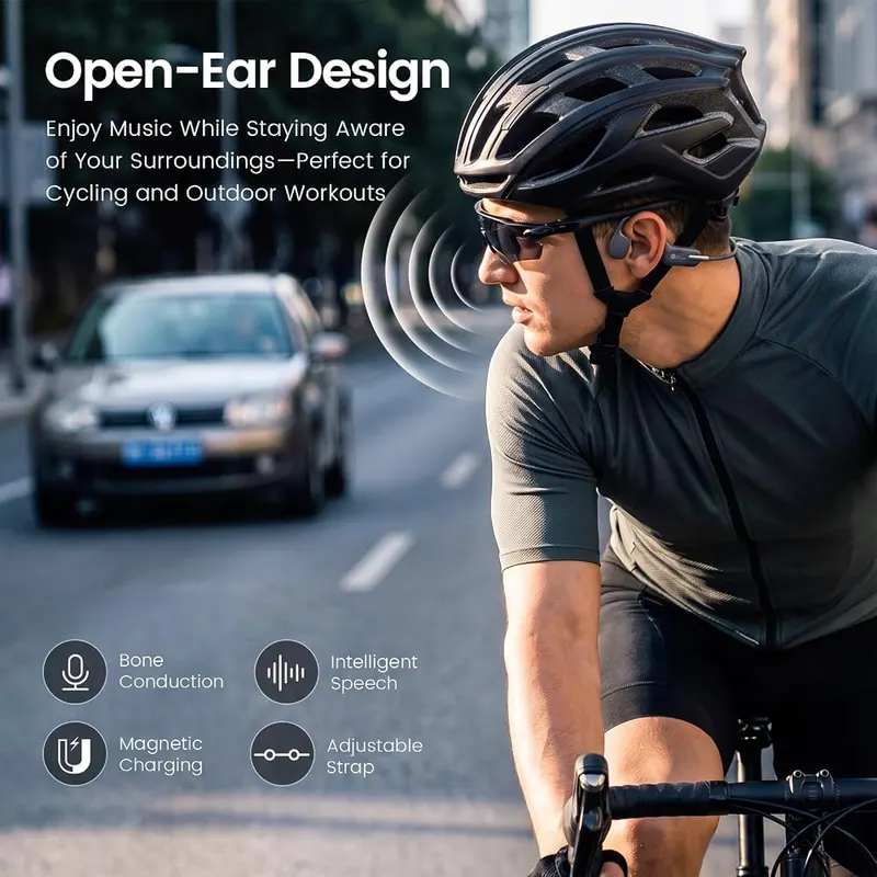 HIFI WALKER Bone Conduction Headphones – Bluetooth 6.0 Stable Connection