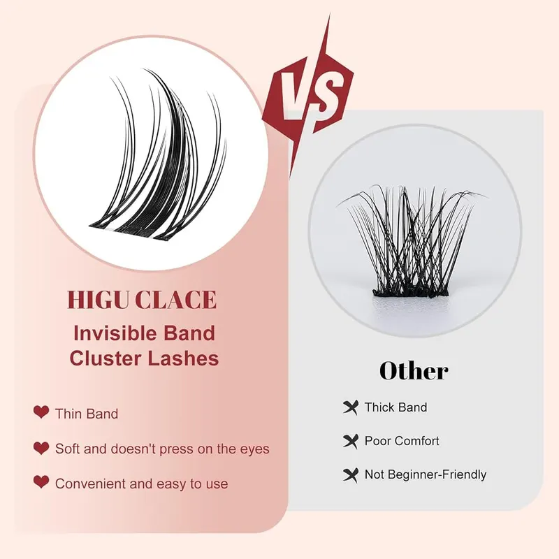 Higu clace Lash-Clusters Kit – Mixed lengths from 10 to 18 millimeters