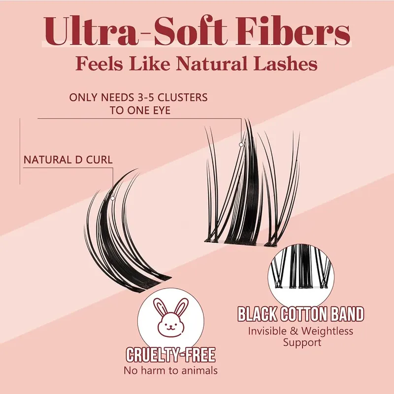 Higu clace Lash-Clusters Kit – Precision tweezers and remover included