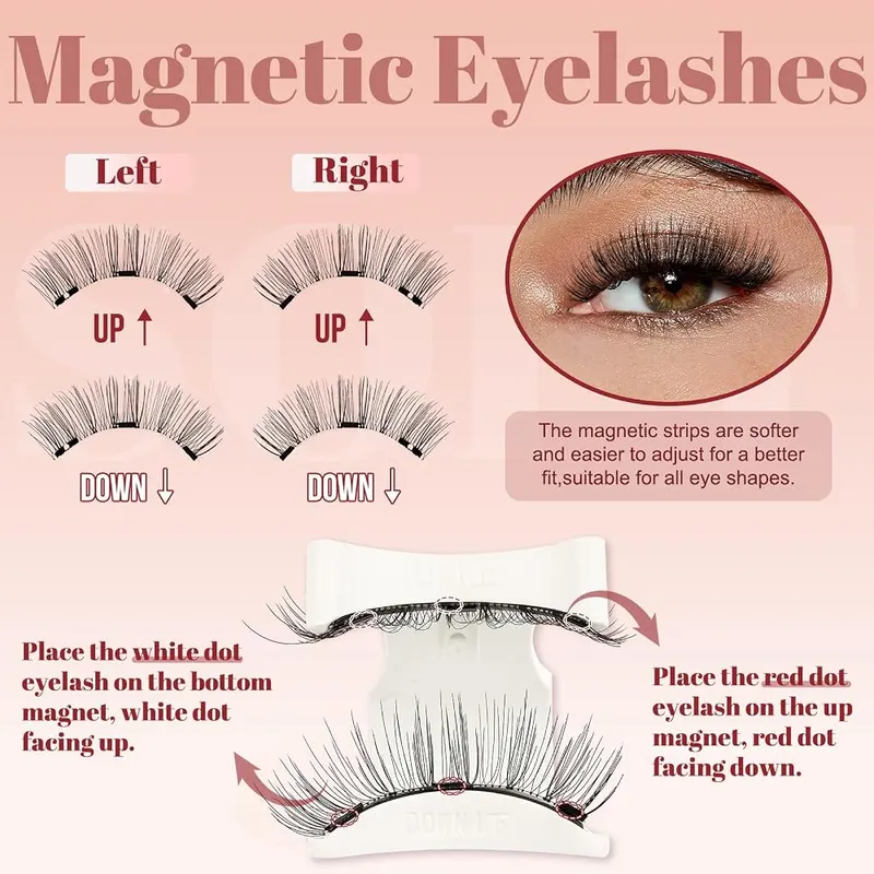 Higu clace Magnetic Eyelashes – Three small base magnets