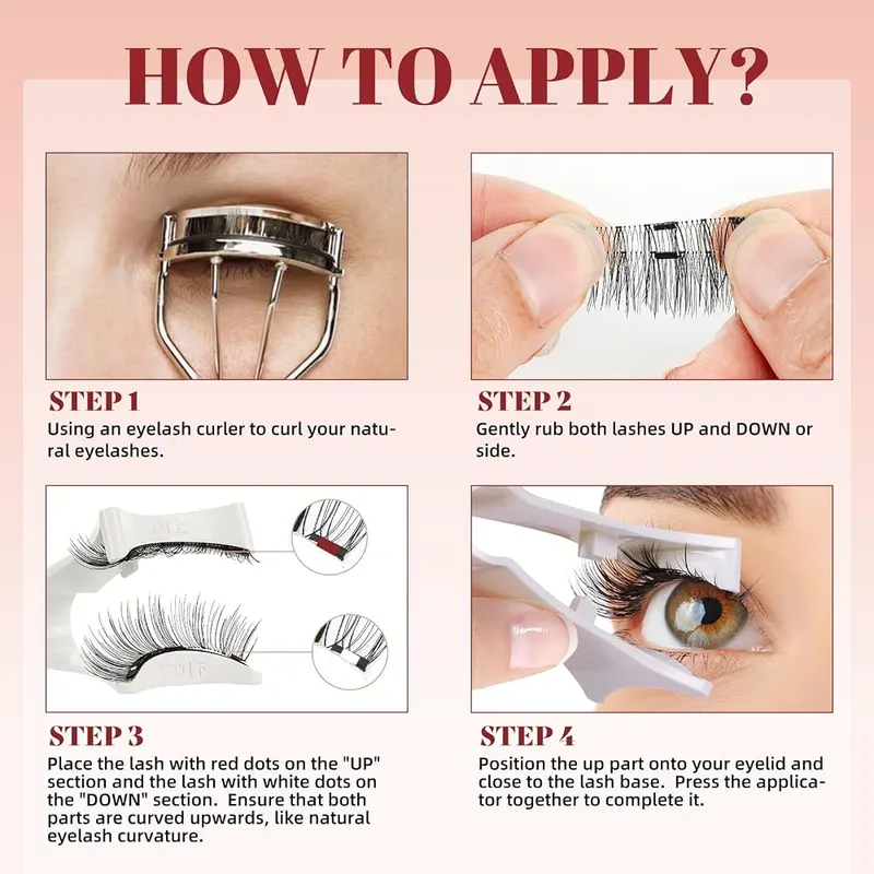 Higu clace Magnetic Eyelashes – Case with magnetic base and mirror