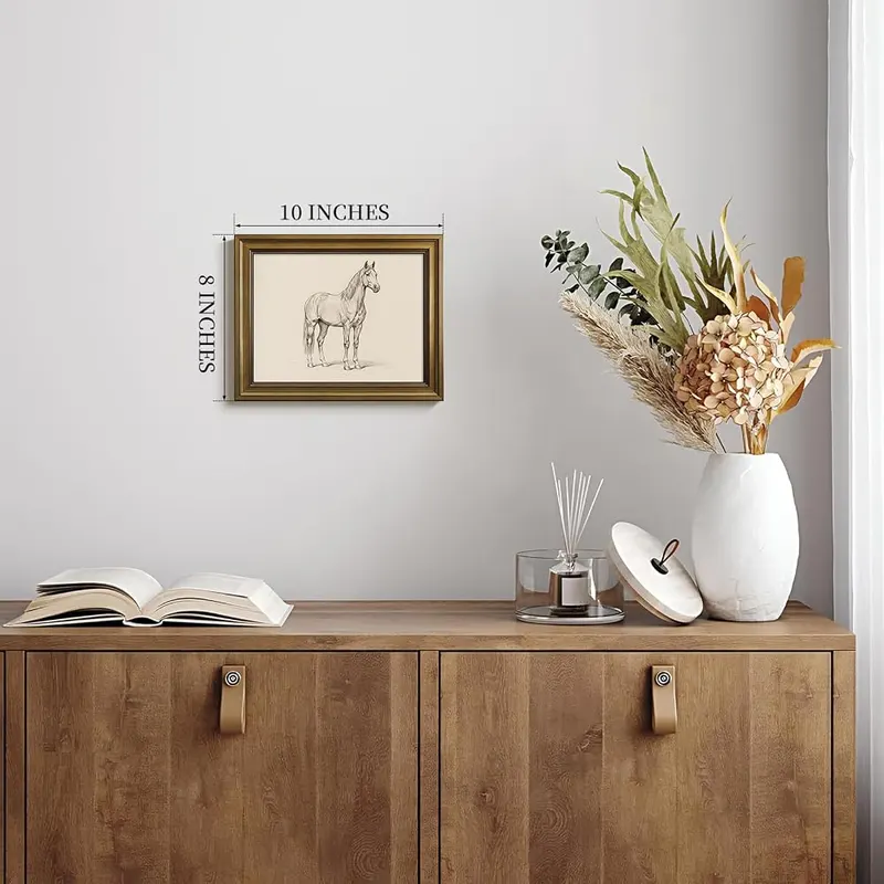 HISPACE Vintage Framed Wall Art – Lightweight and stable frame structure