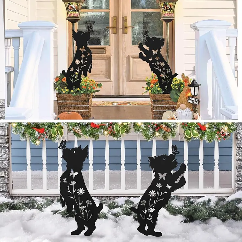 Hokfirm Yorkie Gifts – Black Dog stakes are the perfect dog-themed gift