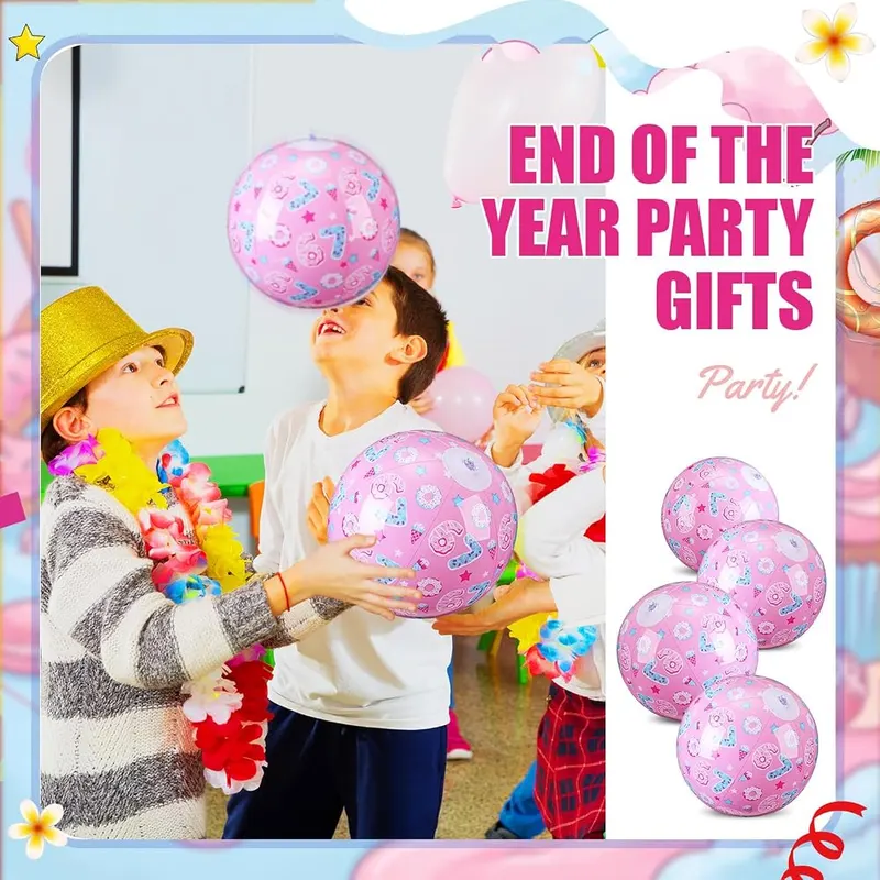 Hollowfly 12 Pcs 6 7 Beach Balls – Ideal Gift Choice