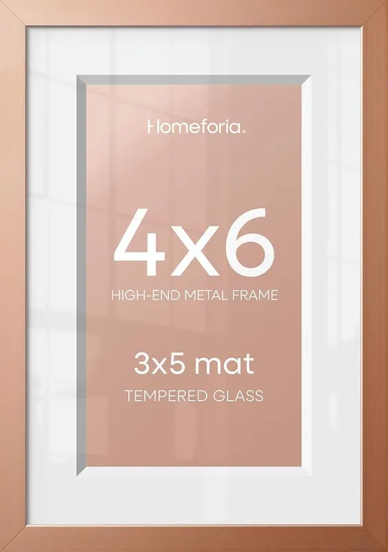 Homeforia 4×6 Rose Picture Frame