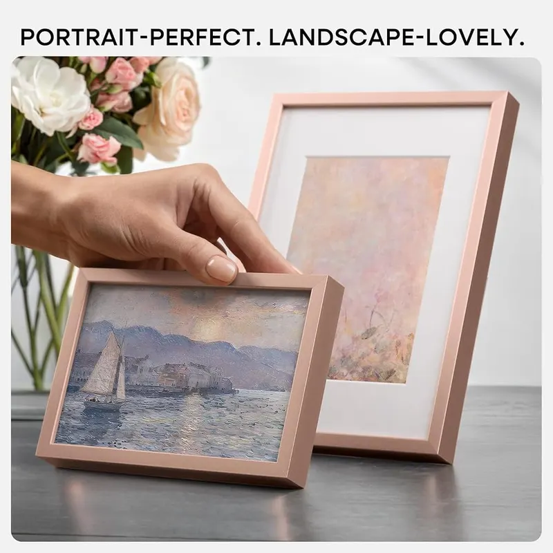 Homeforia 4×6 Rose Picture Frame – Comes Packaged Like a Gift