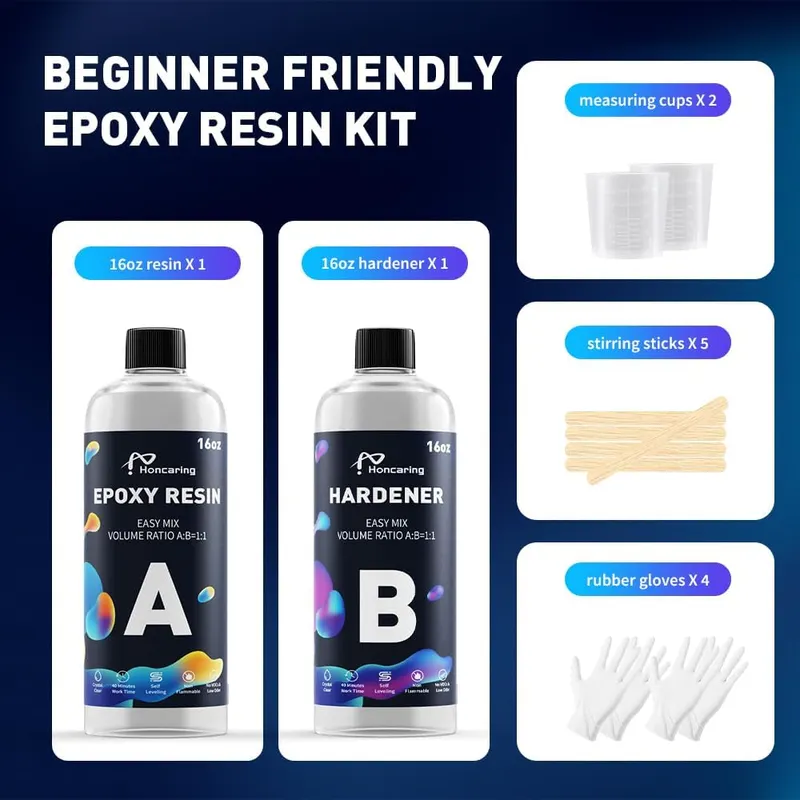 Honcaring Epoxy Resin – Less Bubble and High Gloss