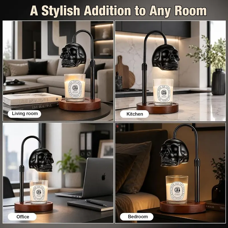 Honvinor Skull Candle Warmer Lamp – product photo 3 of 7