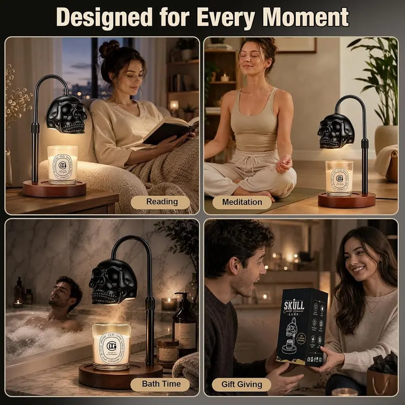 Honvinor Skull Candle Warmer Lamp – product photo 5 of 7