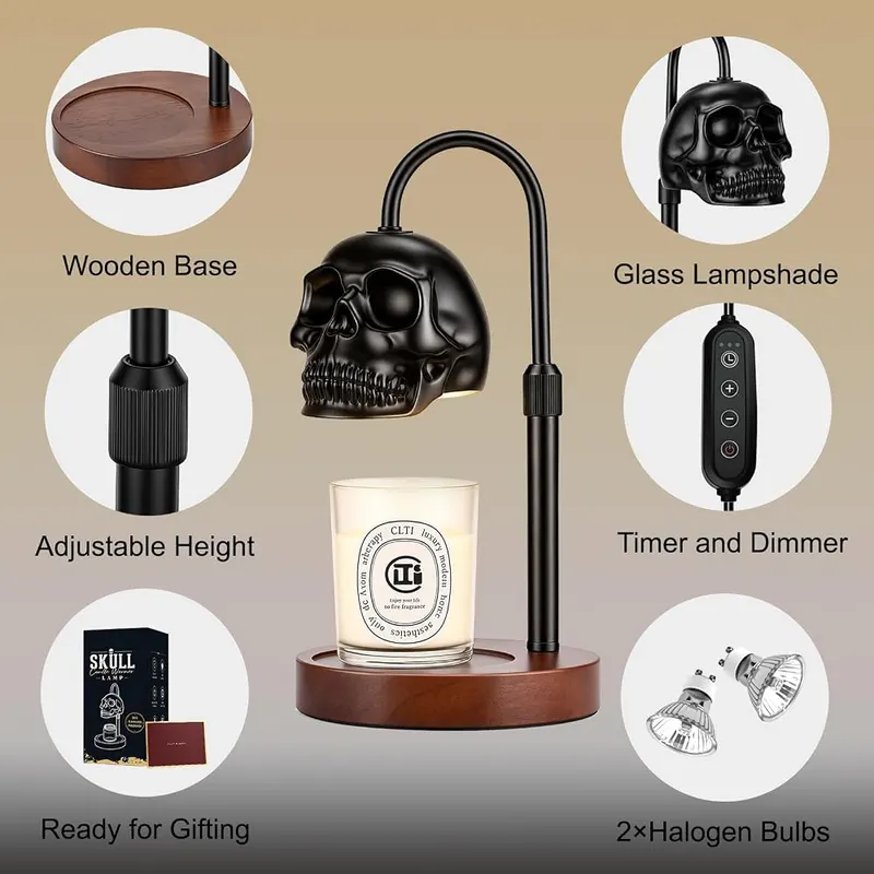 Honvinor Skull Candle Warmer Lamp – product photo 7 of 7