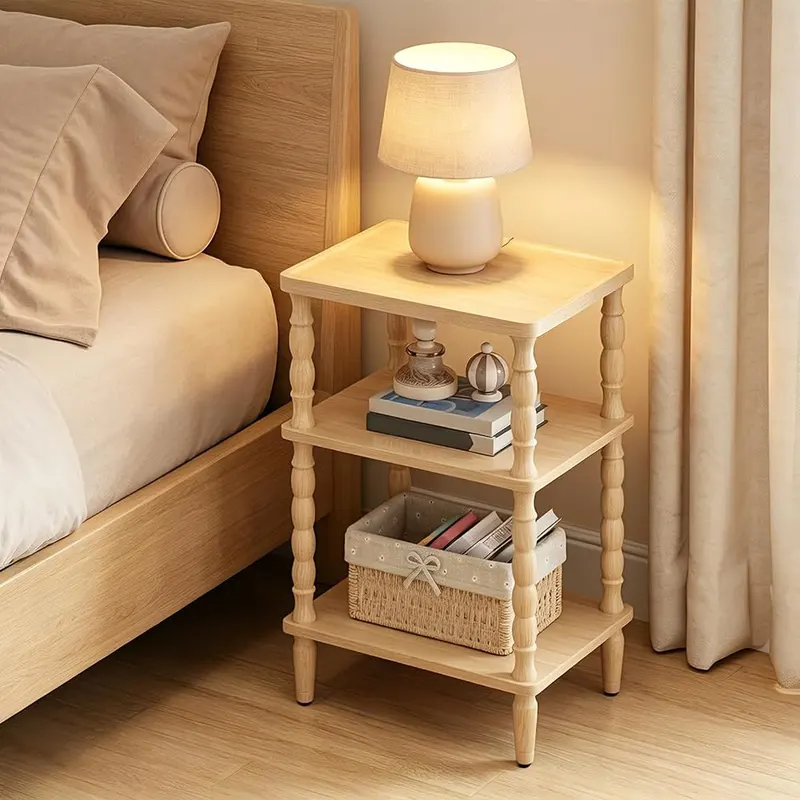 HOOBRO End Table – Adjustable Feet, Sturdy Construction
