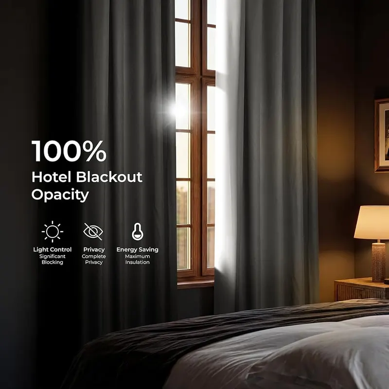 HPD Half Price Drapes Essential Solid Blackout Curtains – Versatile hanging options