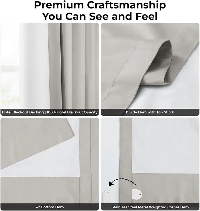 HPD Half Price Drapes Essential Solid Blackout Curtains – product photo 8 of 9
