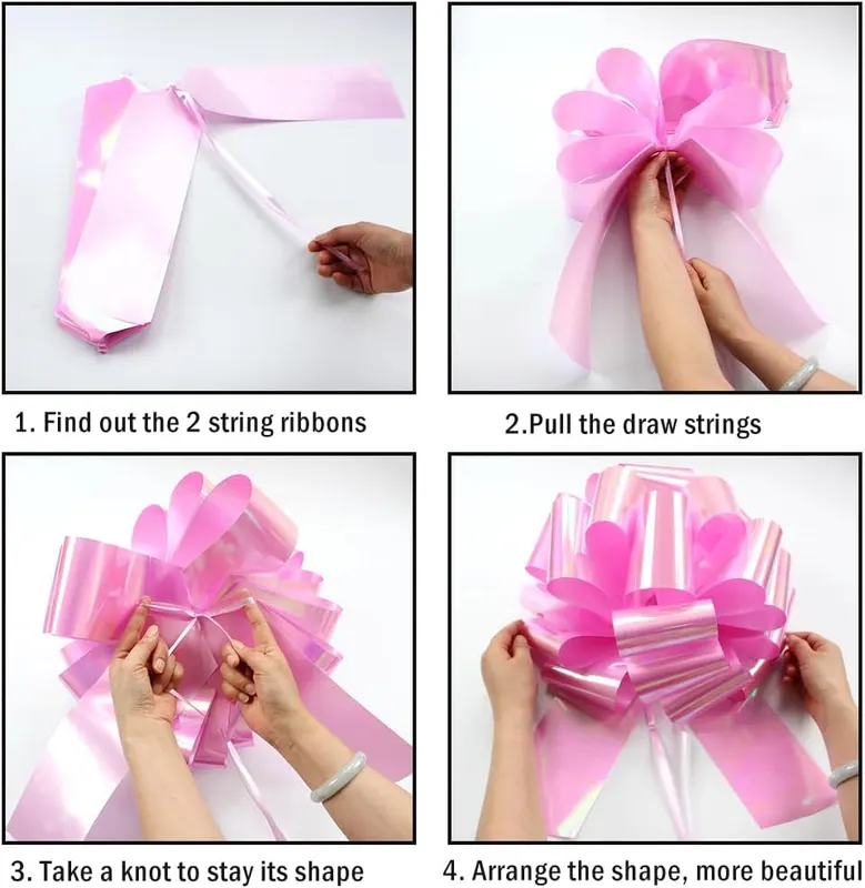 HSXJJ 1Pcs Big Pink Bow – product photo 2 of 6