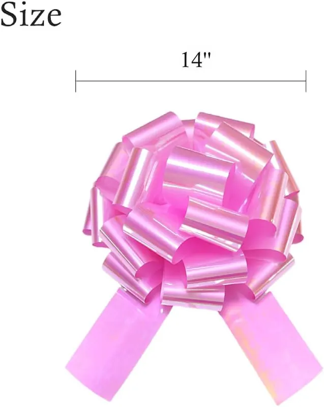 HSXJJ 1Pcs Big Pink Bow – product photo 3 of 6