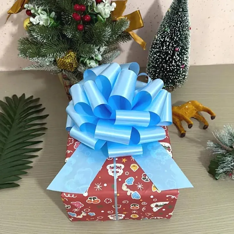 HSXJJ 9 Inch Large Sky Blue Gift – Exquisite Design:The Large sky Blue Gift Bows feature