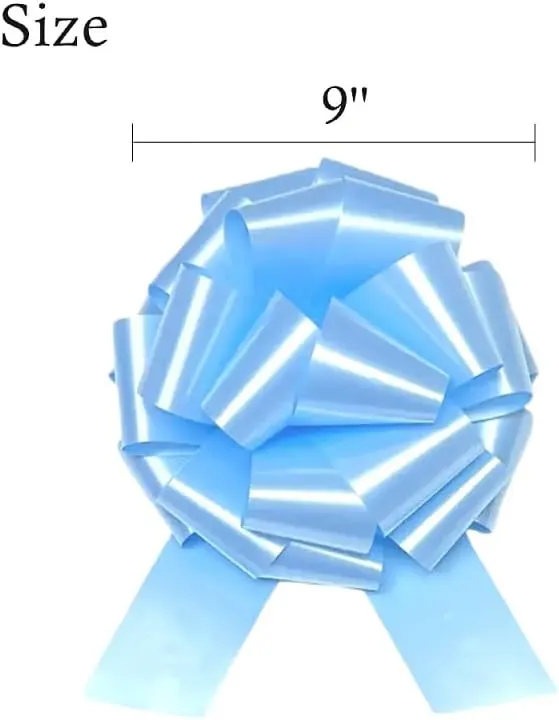 HSXJJ 9 Inch Large Sky Blue Gift – Versatile Use:Large gift bows are ideal for gift