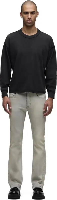 HUDSON Men’s Walker Kick Flare Chalk Mist – Comfortable Denim