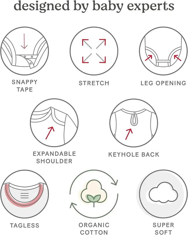 HUGGIES 5-Pack Elevated Bodysuit – product photo 6 of 6